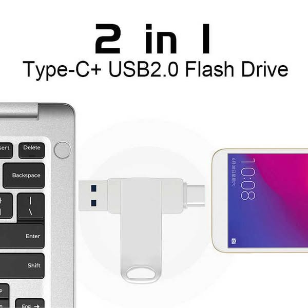 Clé USB 2 en 1 Type-C + USB